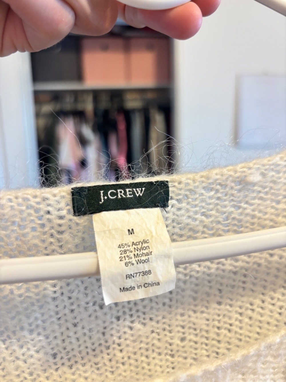 J.CREW Sweater shirt/ dress - cream - Picture 6 of 6
